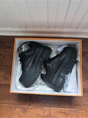 Naked Wolfe All-Black Platform Chunky Sneakers
